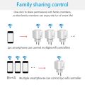 Tuya Smart Socket EU 16A AC100-240V WiFi Smart Plug with Power Monitoring Outlet Alexa  Home Voice Control Smart Life APP. 