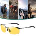 Photochromic Safety Glasses Transition Sunglasses for Men Anti Glare Polarized Driving Goggles UV400 Protection for Men Fishing. 