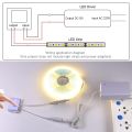 12V 5A Bathroom LED Dimmer Switch Capacitive CCT Dimmable Touch Sensor Switch For Mirror Light Backlight Decoration. 