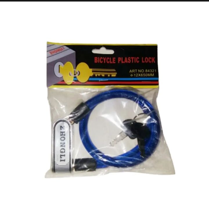 WIRE LOCK FOR BIKE AND BICYCLE (ORIGINAL ZHONGLI STEEL WIRE LOCK )