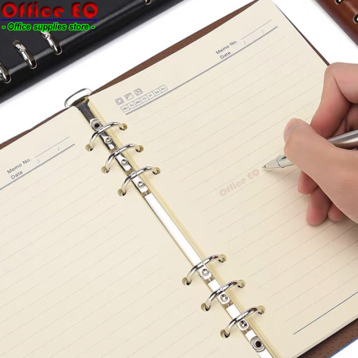 Notebook%20Journal%20file%20folder%20binder%20loop%20snake%20bone%20skin%20book%20detachable%20face%20thick%20leather%20book%20A5%20ready%20to%20ship%20-%20Image%206