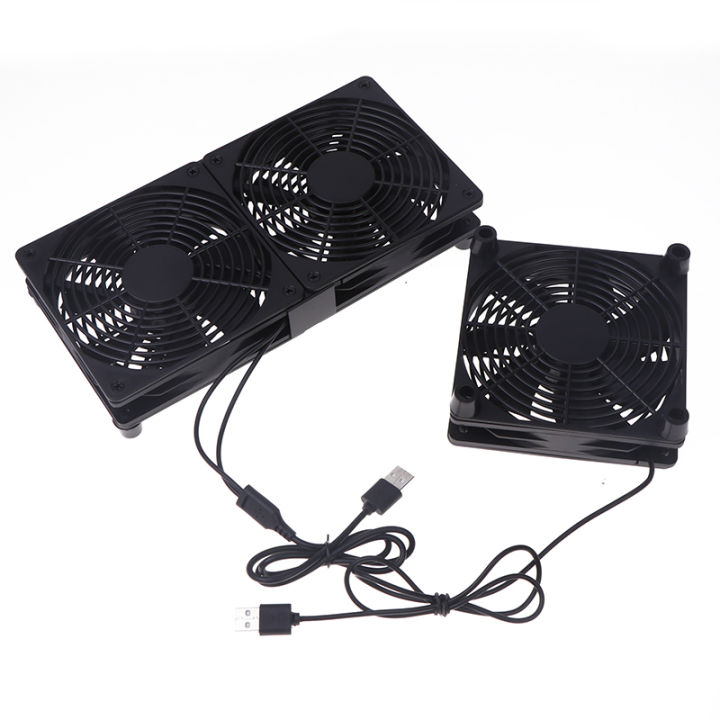 Pc Fan Router 1 Set High Airflow Cooling Fan For Router Modem Receiver 120mm DC12V ...