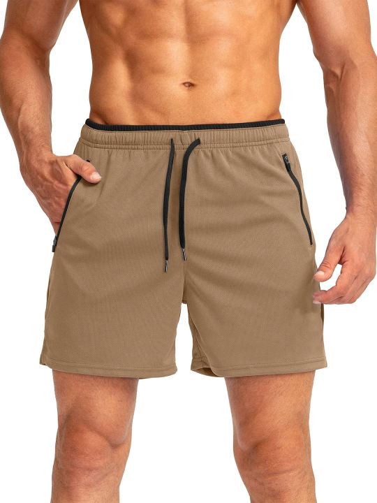 2026%20New%20Men's%20Quick%20Dry%20Running%20Shorts%20with%20Zipper%20Pockets,%205"%20Athletic%20Workout%20Shorts%20for%20Gym%20Fitness%20Training%20Jogging%20-%20Image%202