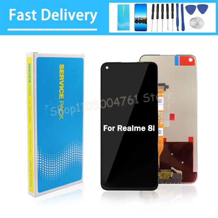 6.58'' TFT Screen No Frame For OPPO Realme 8i LCD Display Touch Screen Digitizer Assembly Replacement For OPPO A96/K10 5G