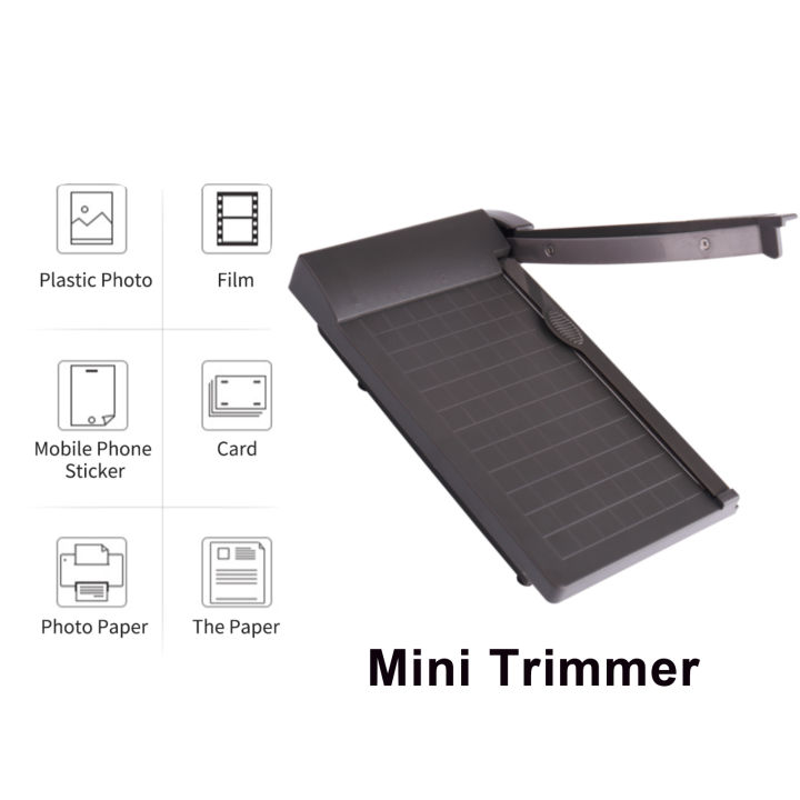 Mini Paper Trimmer Guillotine Cutter 6 Inch Cut Length Desktop Paper Cutting Machine with Security Cutter Head for Craft Paper