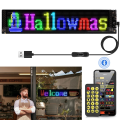 Programmable LED Matrix Pixel Display Panel, 5V USB, Flexible Soft Screen, Bluetooth APP, Music Rhythm Mode, DIY Text/Animations. 