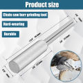 6/12/24Pcs Diamond Coated Cylindrical Burr 4mm Chainsaw Sharpener Stone File Chain Sharpening Carving Grinding Tools Kits.