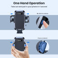 TOPK Car Phone Holder 2 in 1 Car Phone Mount for Car Dashboard/Windscreen One Button Release and 360° Rotation for All Phones.