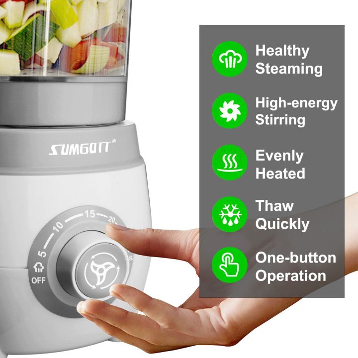 SUMGOTT%20Baby%20Food%20Maker%20-%204%20in%201%20Baby%20Food%20Steamer%20and%20Blender%20with%20Steaming,%20Blending,%20Defrosting%20and%20Heating%20-%20Image%203
