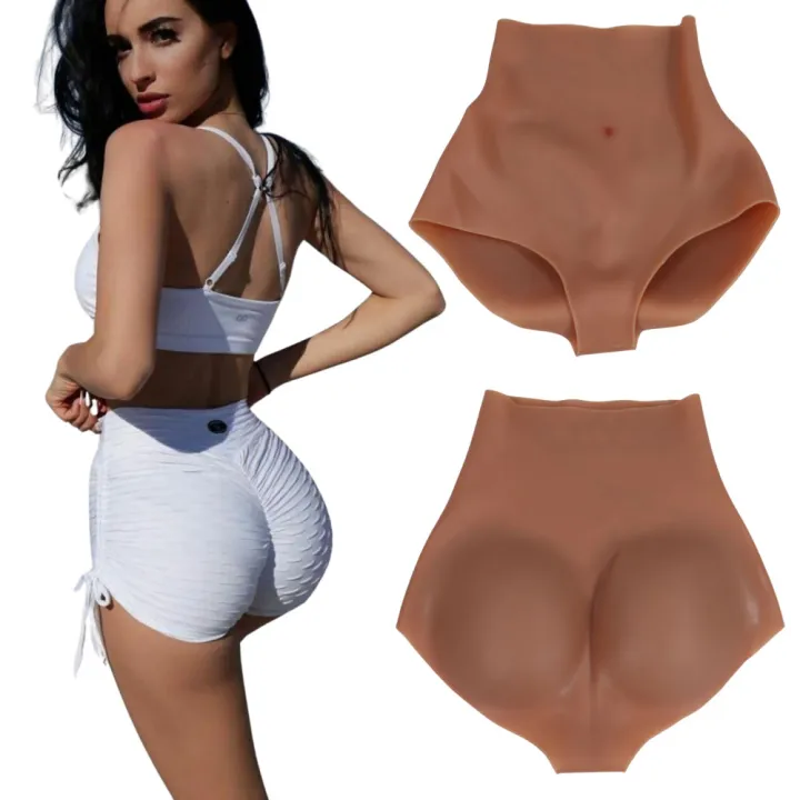 YUERUGOU%20Female%20Silicone%20Fake%20Big%20Buttocks%20Panties%20High%20Waist%20Seay%20Bums%20False%20Butts%20Lifting%20Padded%20Shapewear%20For%20Woman%20-%20Image%202