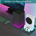 RGB Light Stand Station for Xbox Series X/S Console With 3 Ports USB Hub Colorful LED Base For Xbox Series X/S Game Accessories.