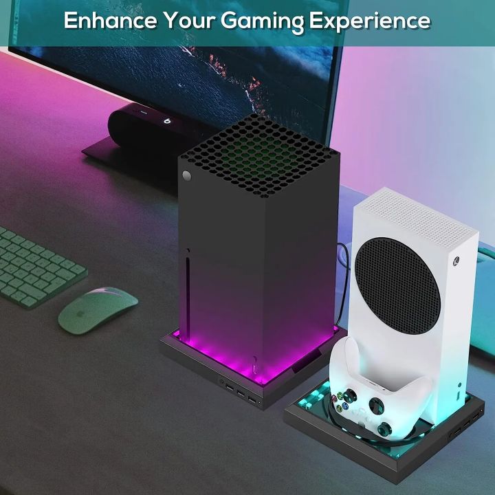 RGB%20Light%20Stand%20Station%20for%20Xbox%20Series%20X/S%20Console%20With%203%20Ports%20USB%20Hub%20Colorful%20LED%20Base%20For%20Xbox%20Series%20X/S%20Game%20Accessories%20-%20Image%206