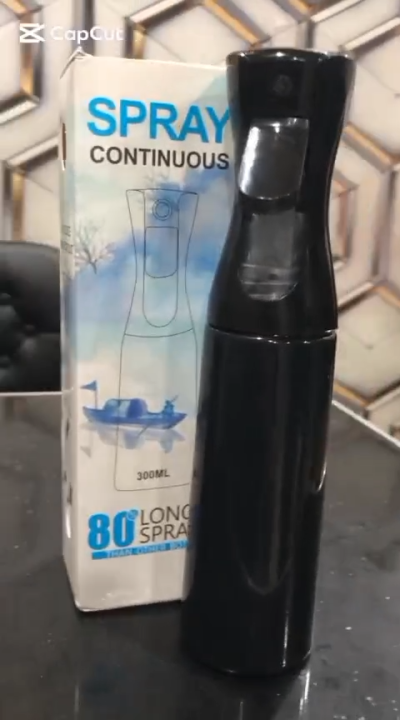 Continuous Mist Spray Bottle, Refillable, Ultra-Fine Versatile Sprayer for Hair Care, Makeup, Gardening, Plant Cleaning, and Daily Moisturizing, Perfect for Salon, Cosmetic Perfume, Barber, and Beauty Use 300ml