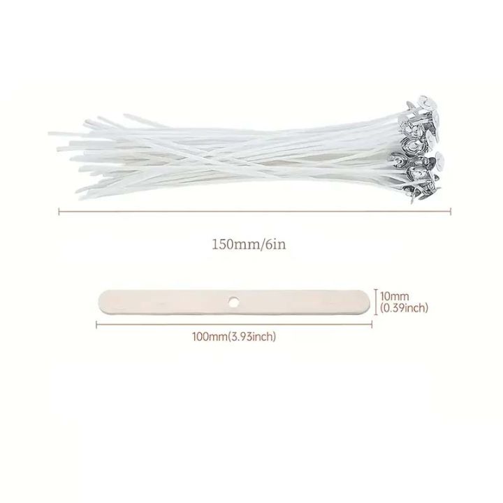 50pcs%20Candle%20Wick%20Making%20Kit,%20with%205pcs%20Candle%20Wick%20Holder%20and%2060pcs%20Glue%20Point,%20Suitable%20for%20Soybean%20Beeswax%20Make%20Candles%20-%20Image%203