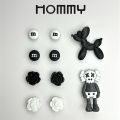 (1 set) hommy Jibbitz cartoon character Big Head shoes fashion silicone buckle many kinds to choose JB. 
