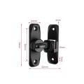 90/180 Degree Barn Door Lock Sliding Door Latch Solid Buckle Cam Cylinder Locks Anti-theft Buckle Door Bolt Flip Gate Hardware. 