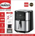Famous Digital Air fryer (3 Varients)5 Ltrs and 8.5 Ltrs Varients (Silicone spatula and brush included). 