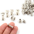 20pcs 12mm/10mm/8mm/6mm/5mm/4mm Chicago Screws Photo Album Screws Snap Rivet Books Butt Screw Assembling Bolts. 