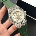 Guipin Semi auto skeleton Men’s Watch rubber strap. 