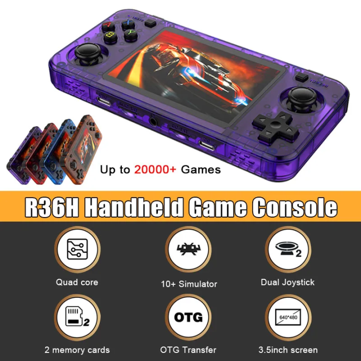 R36H Retro Handheld Console Open-Source Linux System Game Consoles 3.5 ...