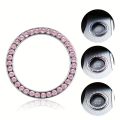 Car Engine Start Stop Decoration Ring, Bling Car Interior Accessories for Women, Push to Start Button Cover/Sticker, Key Ignitio.