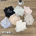 Spring and summer thin breathable ice silk seamless underwear women's mid-waist solid color girls ultra-thin mask pants ladies underwear. 