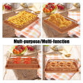 Oil Frying Baking Pan Grill Crispy Mesh Stainless Steel Baking Tray Copper For Oven Air Fryer BBQ Non-stick Chips Basket.