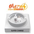 For  Original 67W USB Super Fast Charger Power Adapter Mi 12 11 6A Type C Cable POCO X5 X4 Pro Redmi Note 9 10 11 Charging. 