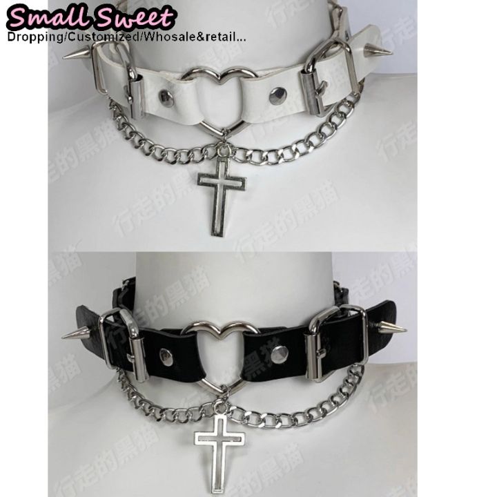 Goth%20Hair%20Accessories%20Harajuku%20Gothic%20Lolita%20Y2K%20Girl%20Punk%20Love%20Floral%20Lace%20Ruffled%20Hair%20Band%20Headband%20Hair%20Hoop%20Choker%20Necklace%20-%20Image%204