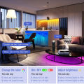 5M 10M 24V Zigbee3.0 RGB COB LED Strip Light Tape 840leds/m Flexible LED String Light Home Decor Tuya Zigbee APP fr Alexa . 