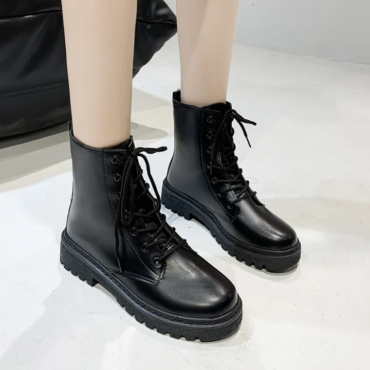 New%20Style%20Round%20Toe%20Square%20Heel%20Cross%20Strap%20Fashionable%20Women's%20Shoes%20Casual%20and%20Comfortable%20Plus%20Velvet%20Warm%20Short%20Boots%20-%20Image%205