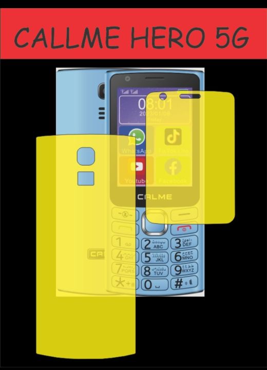Calme 4g hero front and back protector jelly clear hydrogel best quality