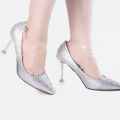 1 Pairs Clear Detachable Shoe Straps Invisible Anti-Slip Attachable Ankle Straps Shoe Belt Bands for Holding High Heels Shoes. 