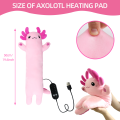 Axolotl Heating Pad for Period Cramps & Menstrual Pain Relief Portable Electric Heat Pads USB Powered Cute Stuff Stuffed Animal. 