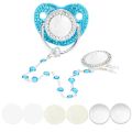 Only Blank Newborn Pacifier Clip Holder Baby Shower  Toddler Pacifier Dummy Baby Teether Infant Nipple BPA Free. 