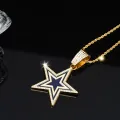 Hot Selling Icy Star Jewelry Stainless steel Twist Chain Football Cow and Boys Necklace for Men Rapper's. 