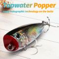 Top Water Floating Popper 8g 6.5cm Lure Steel Ball Copper Ballast Balance System Swimbait Pesca Wobbler Minnow Tackle Crank Bait. 