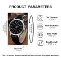 MSCXDK Brand 5pcs Black Quartz Watches Bracelet Men Business Casual Round Watch Life Tree PU Leather Bracelets Sets. 