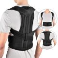 Reinforced Belt Lumbar Column Posture Corrector Vest  Adjustable Back Support Strap Shoulder Spine Brace Neck Stretcher Trainer. 