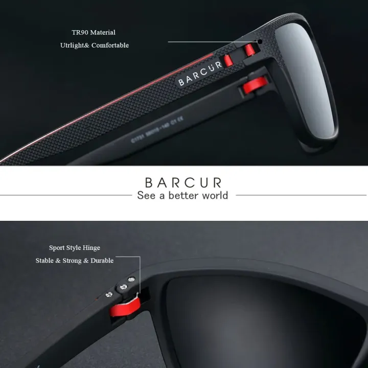 BARCUR%20Design%20TR90%20Sunglasses%20Men%20Polarized%20Light%20Weight%20Sports%20Sun%20Glasses%20Women%20Eyewear%20Accessory%20Oculos%20UVAB%20Protection%20-%20Image%203