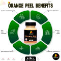 Pure Orange Peel Powder (120g) - Organic Vitamin C Face Mask for Skin Brightening, Tan Removal & Hair Glow. 