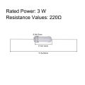 5% tolerance Film Resistors 220/620/200/100/10 Ohm Resistors 5 pcs, 3W 5% Tolerance Film Resistors, DIY Electronic Projects and Experiments. 