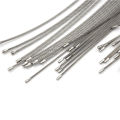 10PCS 10/15/20cm Fashion Hiking Tool Wire Keychain Cable Key Ring Stainless Steel. 