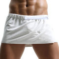 Sleep Bottoms Man Microfiber Pajamas Men Nightwear Short towel Pants Side Split Bathrobe Culottes Soft Thick.