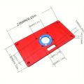 1 Set Aluminum Router Table Insert Plate High Quality w/ 2 Router Insert Rings For Trimmer Woodworking Benches Router RT0700C.