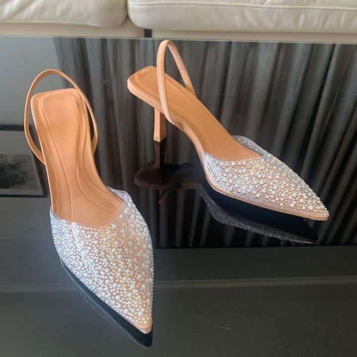 2024%20Fashion%20Summer%20Women%20High%20Heels%20Pearl%20Decoration%20Slingback%20Woman%20Pumps%20Pointed%20Toe%20High%20Heels%20Sandals%20Elegant%20Woman%20Shoes%20-%20Image%202