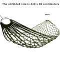 Portable Garden Outdoor Thickened Nylon Rope Hammock Indoor Mesh Hammock Portable Simple Hammock Swing Chair. 