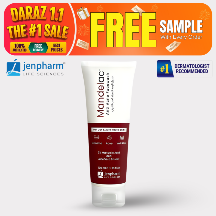 Jenpharm MandelAC Face Wash 100ml