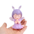 1PC Cute Angel Anne Figurines Cake Decoration Kawaii Angel Figure Toys For Birthday Party Cake Desktop Decor Ornament. 