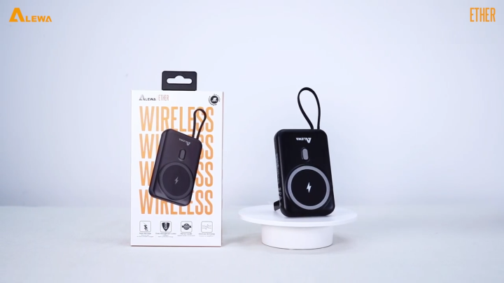 ALEWA ETHER WIRELESS 10000mAh POWER BANK | Rapid 2x Recharge | Charge Four Devices at Once